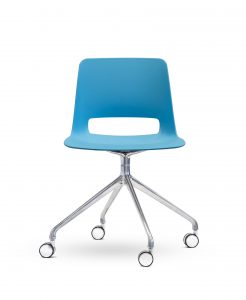 Unica Office Chair - Swivel Base - bright blue
