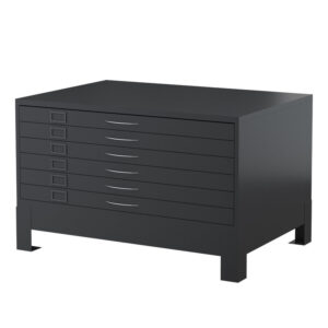 PC6D+-+STEELCO+6+Drawer+Plan+Cabinet+880H+x++1375W+x+960D+(Incl+Stand)-GR+copy